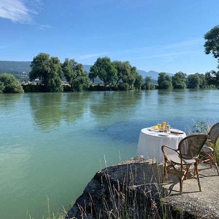 Ferienwohnung Au Bord De L'Eau Orpund Exterior foto